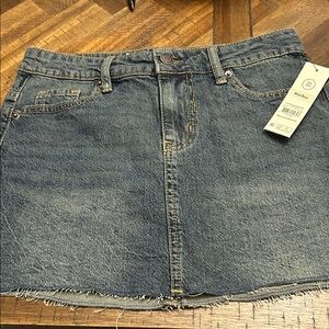 No Boundaries Classic Blue Denim Mini Skirt jeans